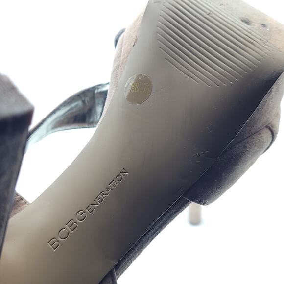 BCBG BCBGeneration PL Hasura X Taupe Sling Back High Heel women's Size 7.5 - Picture 9 of 9